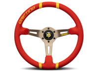 漂移方向盘 - 红色超细纤维 - Momo - VDRIFT35MCRER